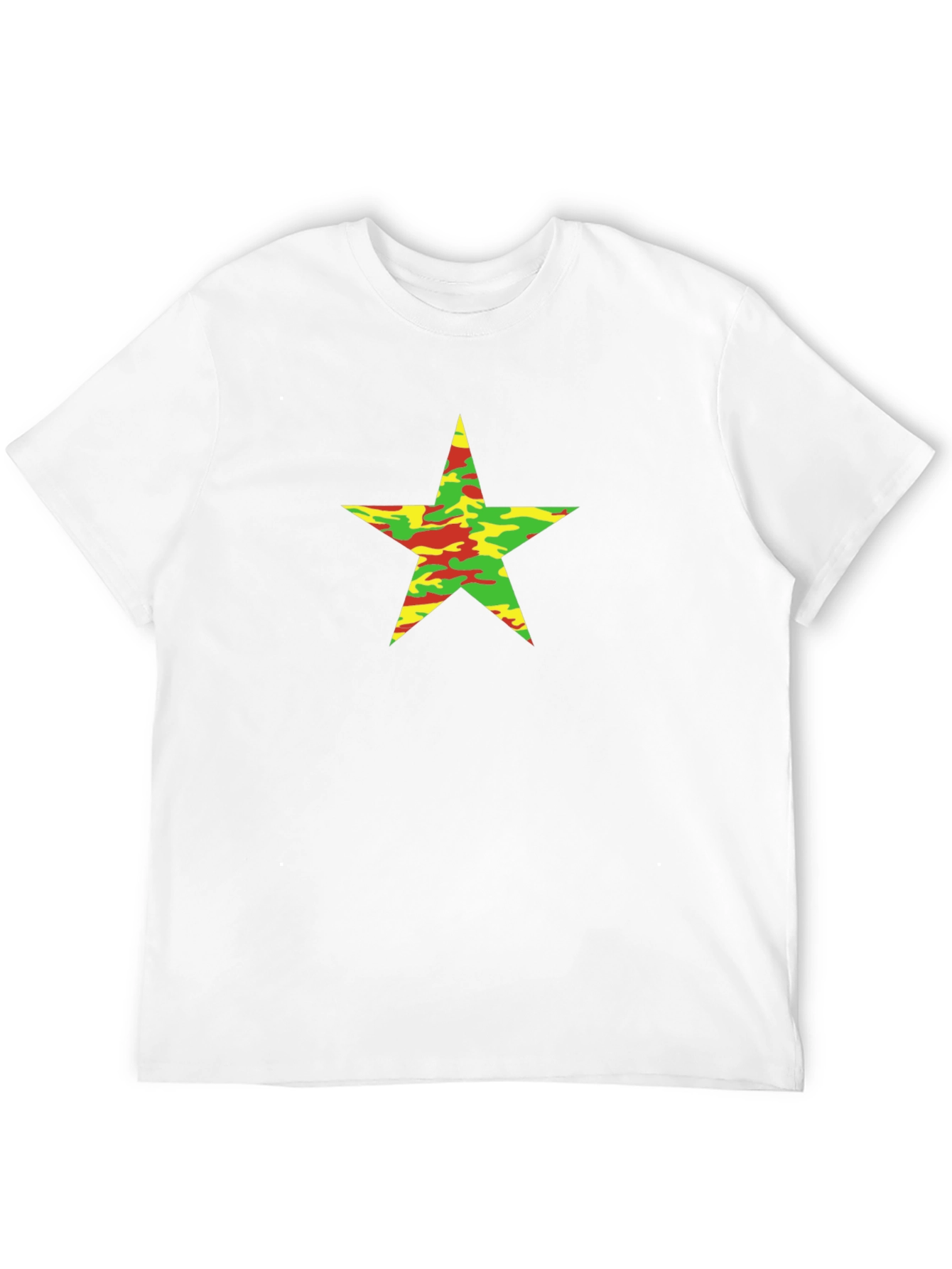 Camo Star Graphic Black T-Shirt