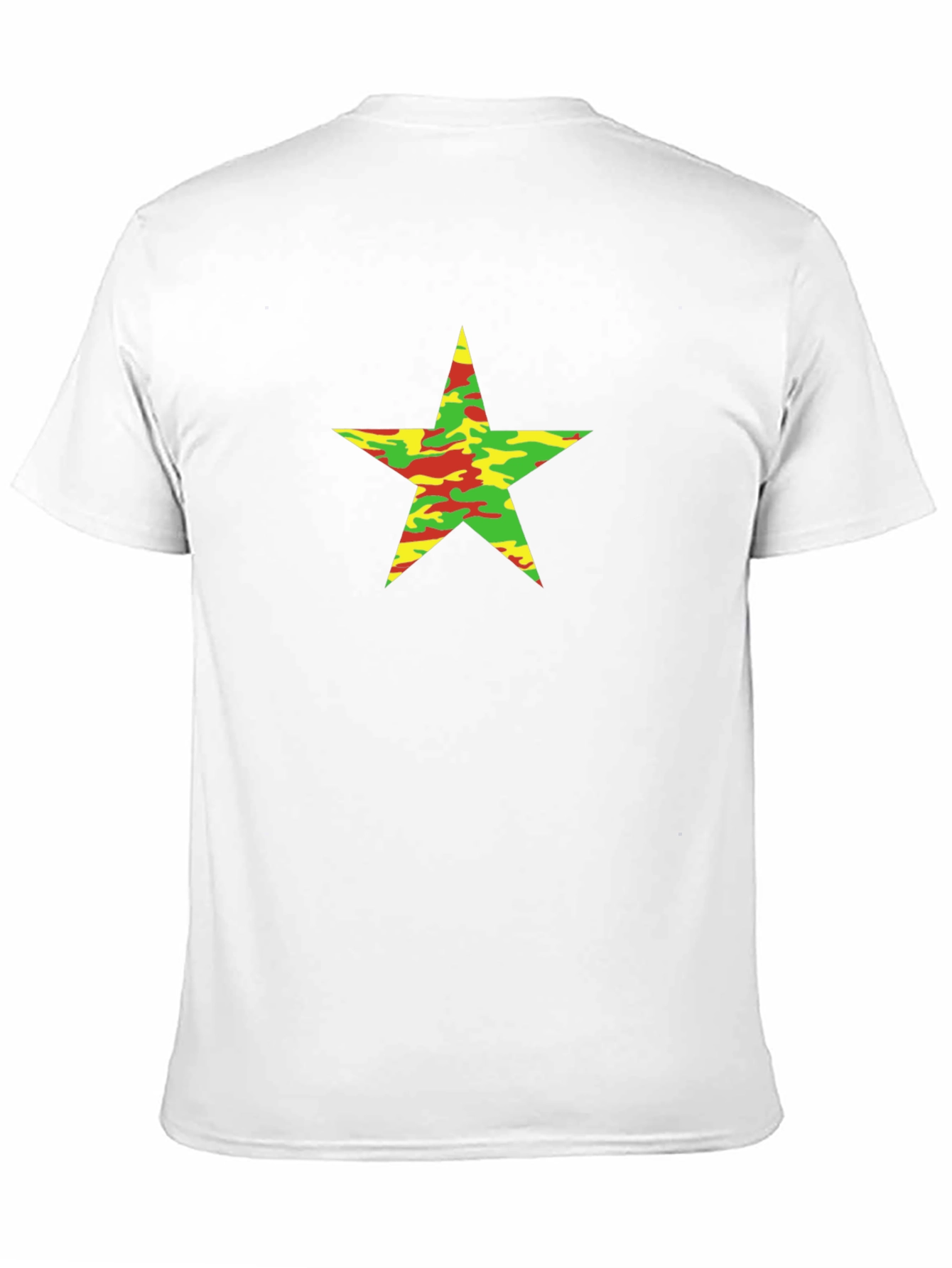 Camo Star Graphic Black T-Shirt