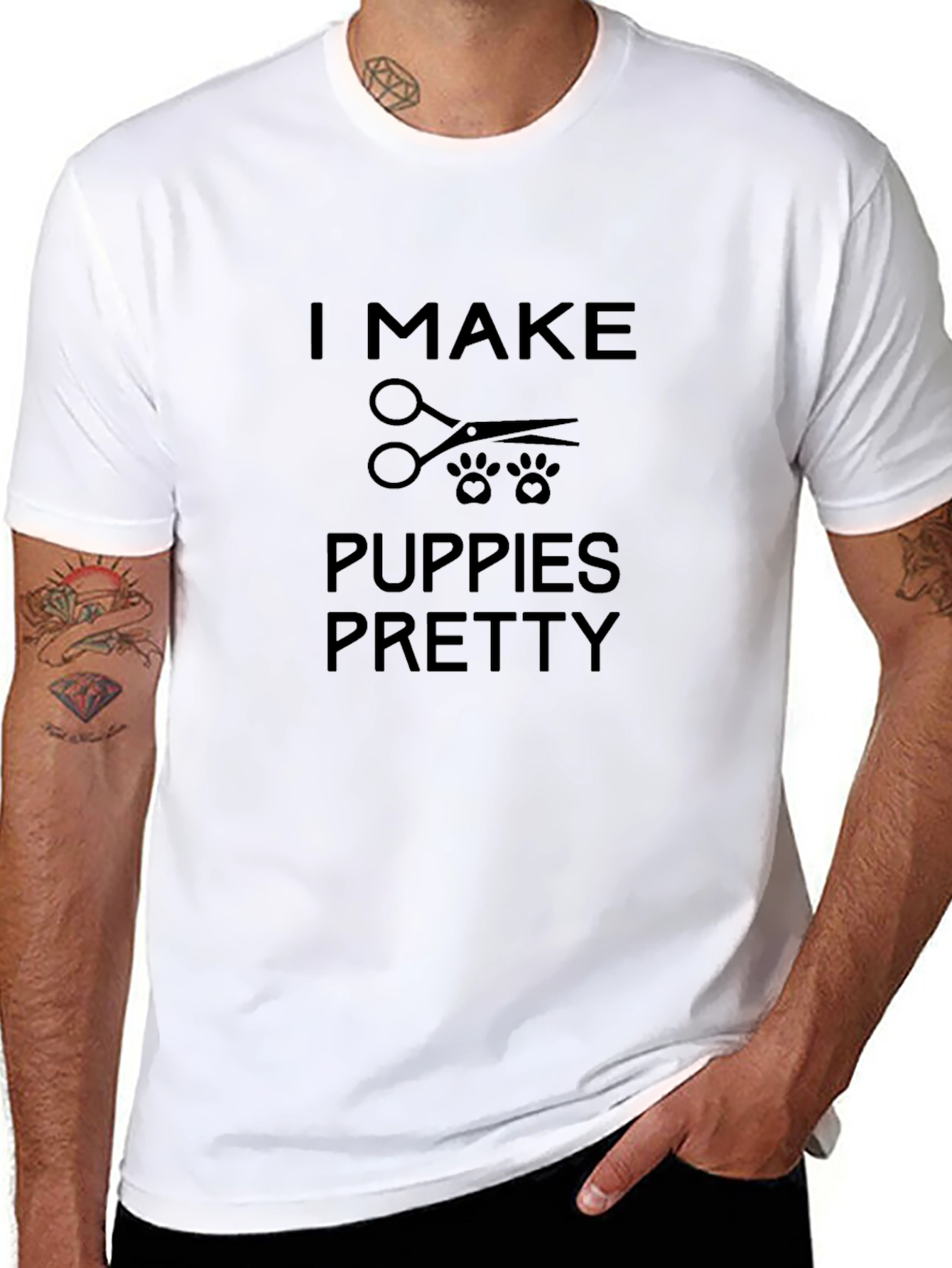 Puppy Groomer T-Shirt - I Make Puppies Pretty