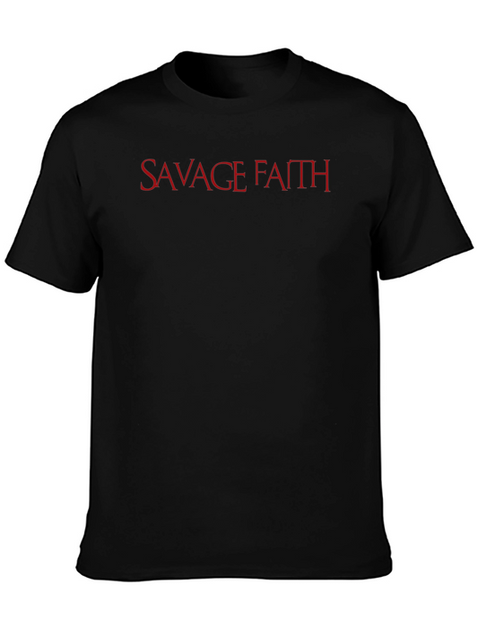 Savage Faith Graphic Tee - Red Letter Print