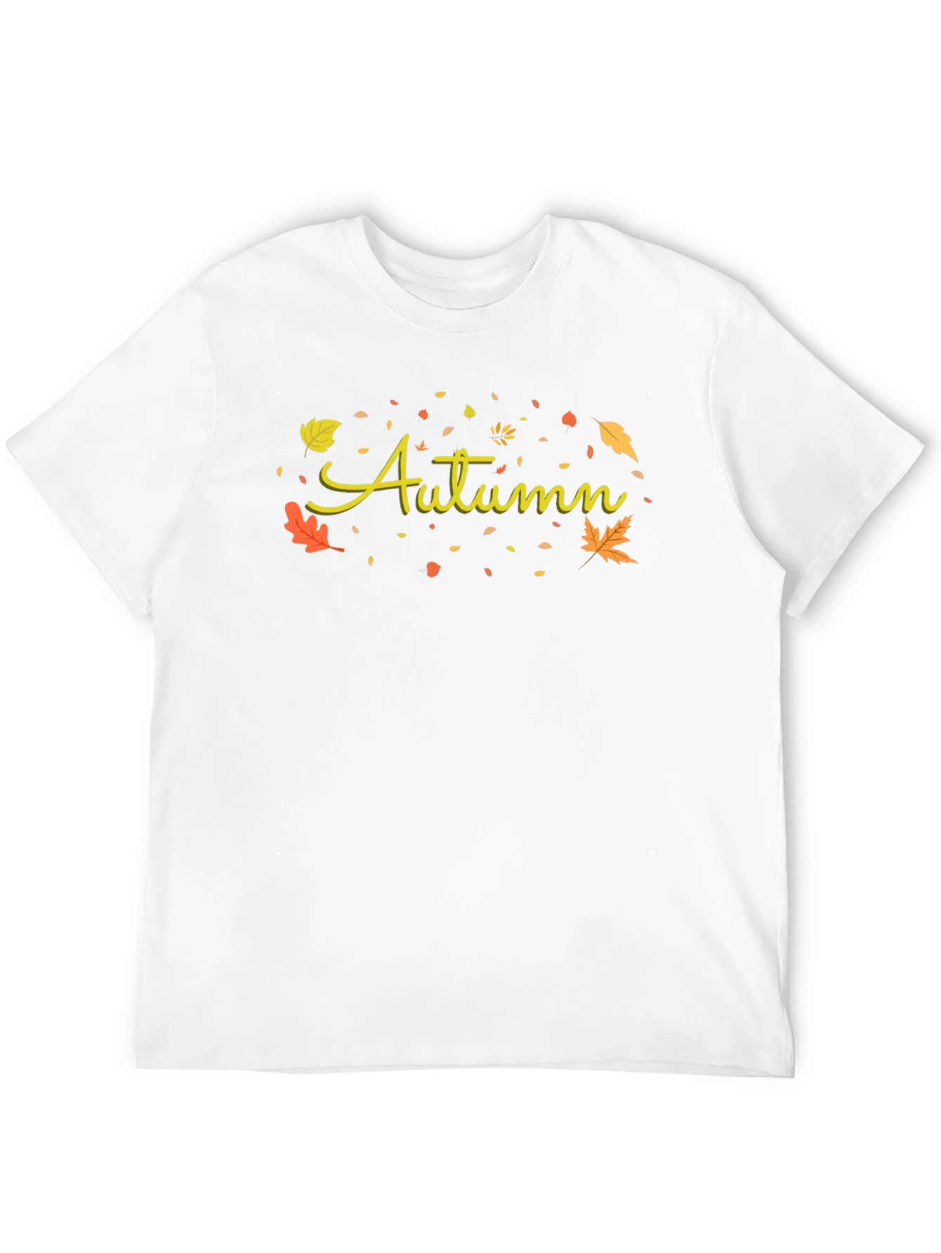 Autumn Leaves Graphic Tee - Black Unisex T-Shirt