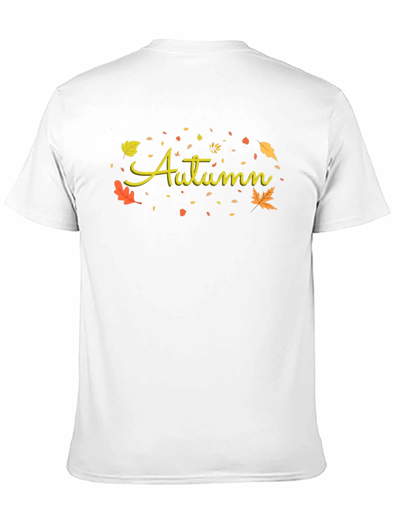 Autumn Leaves Graphic Tee - Black Unisex T-Shirt