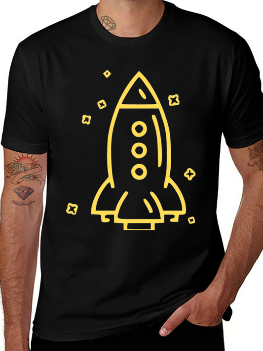 Rocket Graphic T-Shirt - Space Exploration