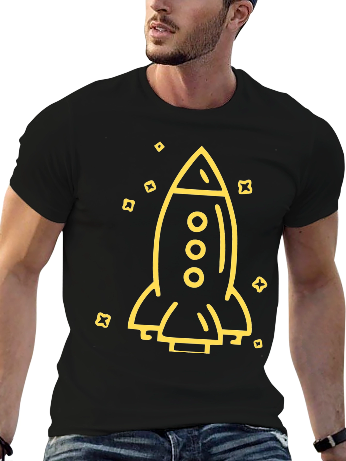 Rocket Graphic T-Shirt - Space Exploration