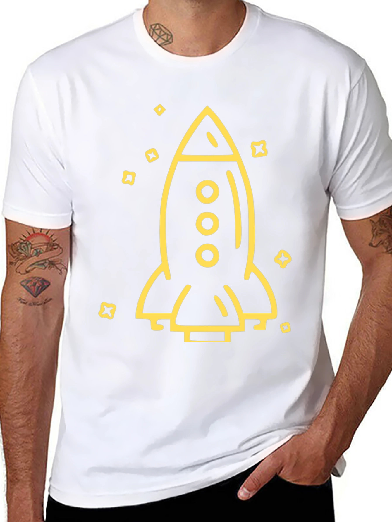 Rocket Graphic T-Shirt - Space Exploration