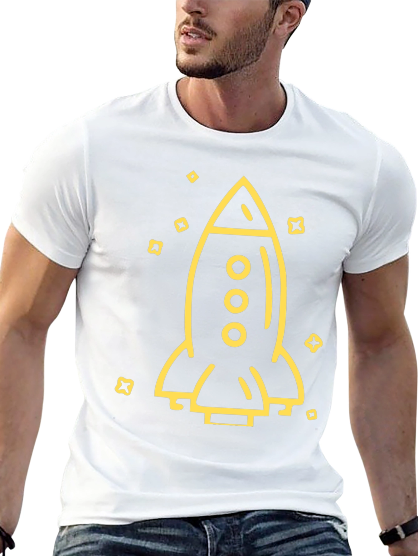 Rocket Graphic T-Shirt - Space Exploration