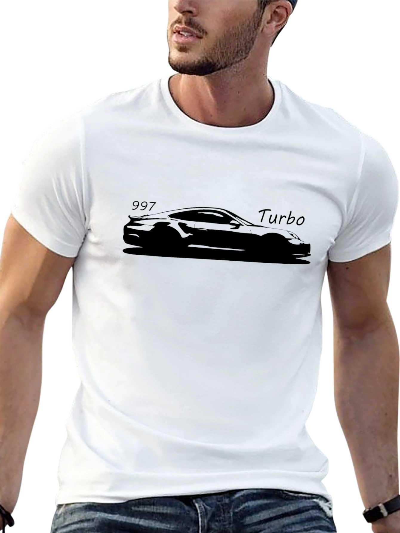 997 Turbo Silhouette T-Shirt - Sleek Auto Design