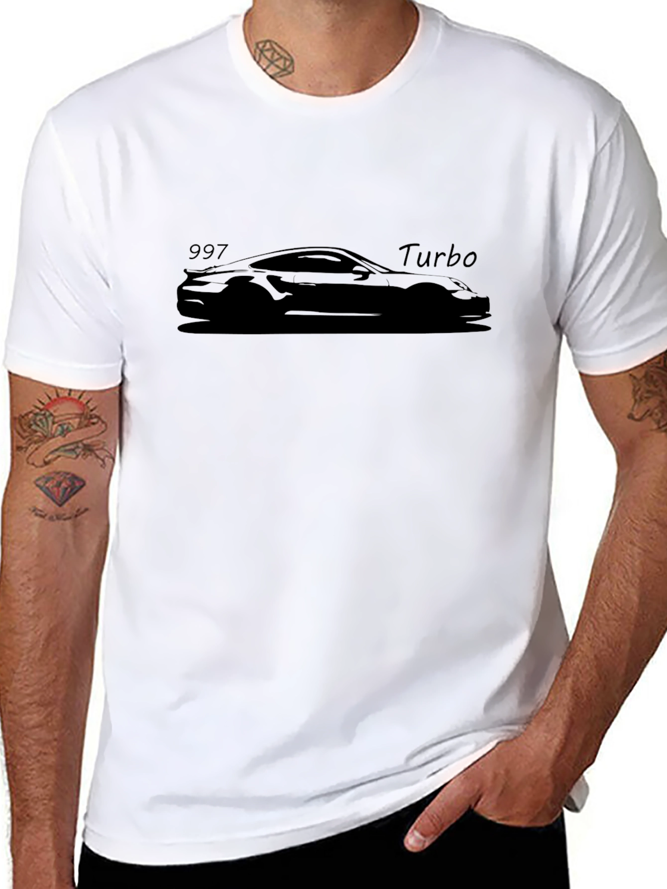 997 Turbo Silhouette T-Shirt - Sleek Auto Design