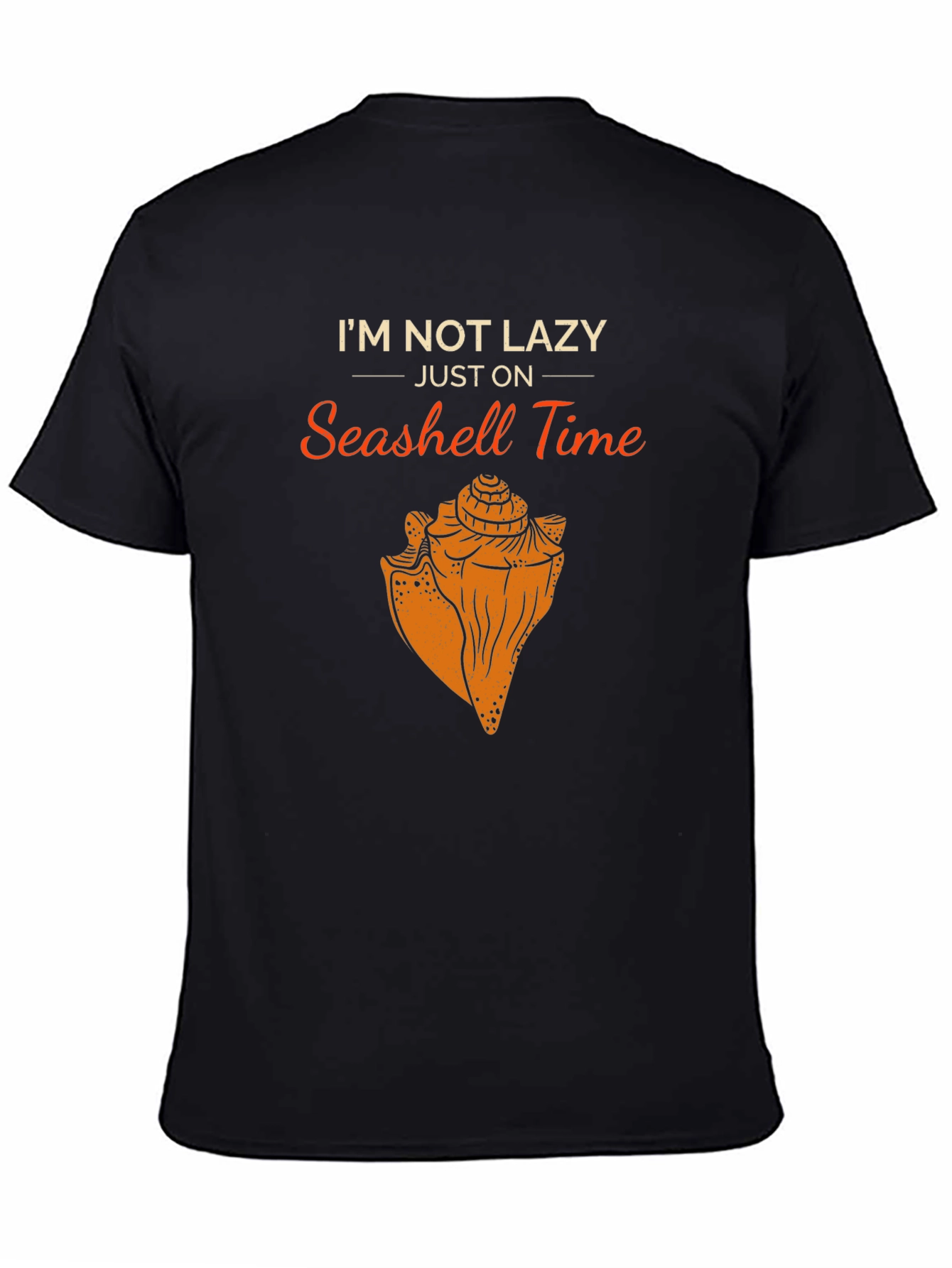 Seashell Time Graphic T-Shirt - Lazy Humor Tee