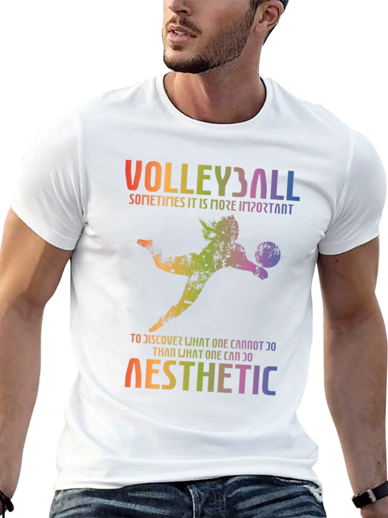Volleyball Aesthetic Graphic T-Shirt