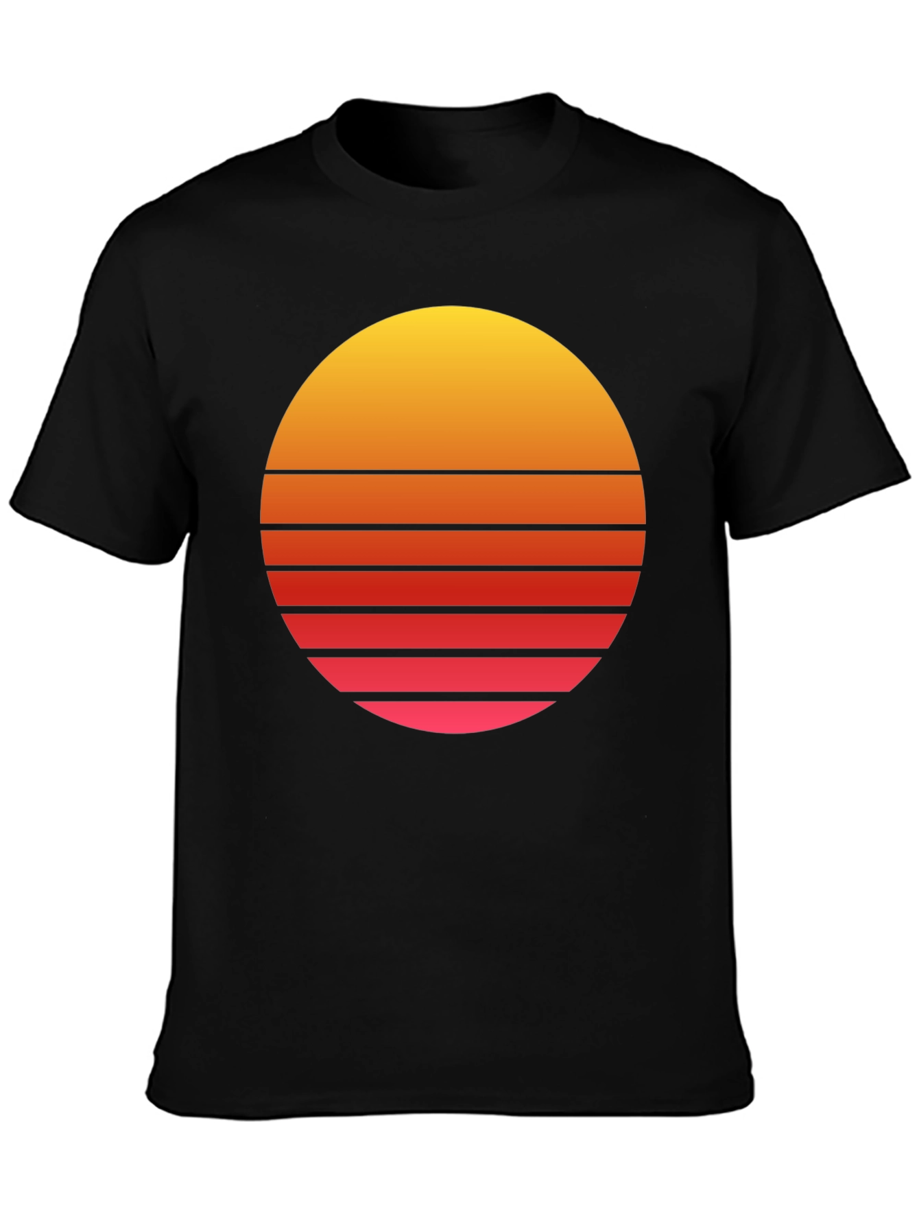 Retro Sunset Graphic Tee - Soft Cotton Blend