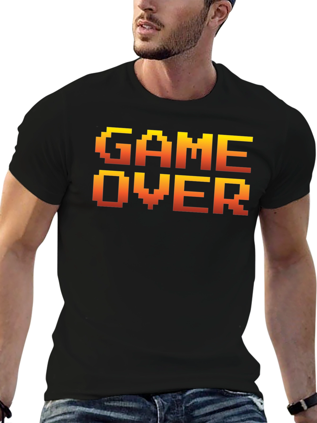 Retro Game Over Graphic Tee - Gamer Style