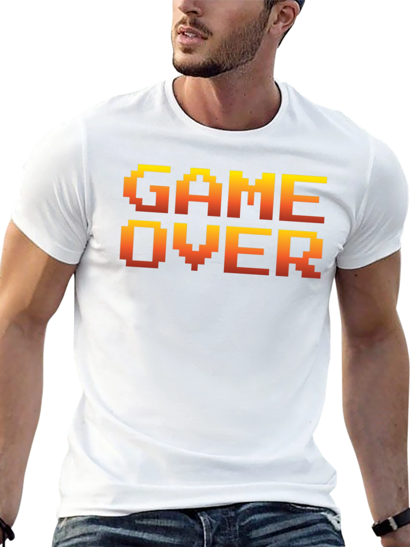 Retro Game Over Graphic Tee - Gamer Style