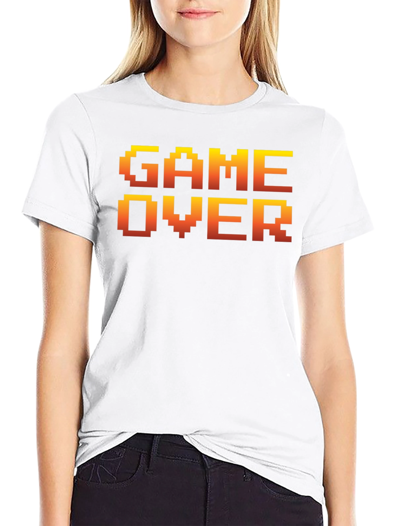 Retro Game Over Graphic Tee - Gamer Style