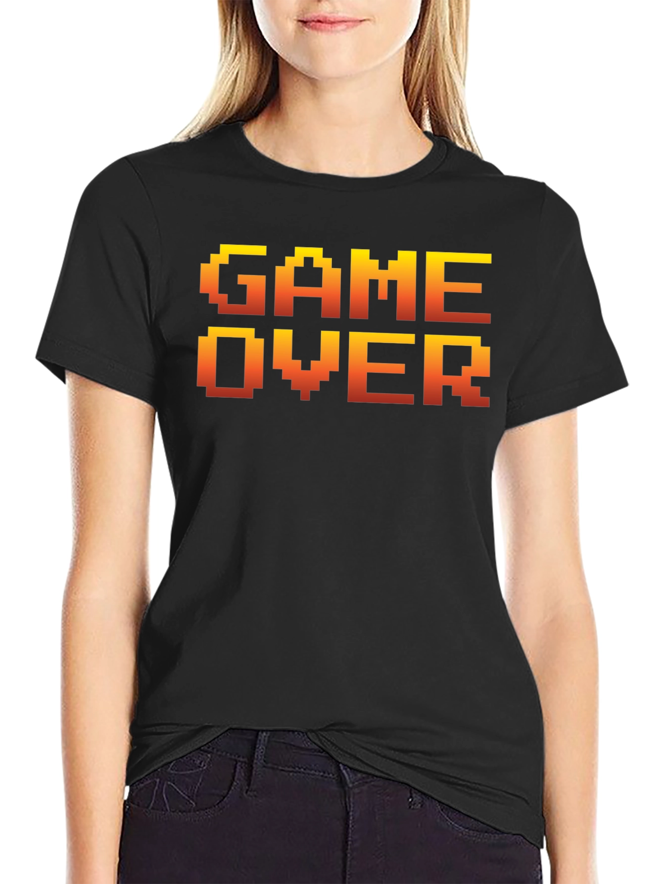 Retro Game Over Graphic Tee - Gamer Style