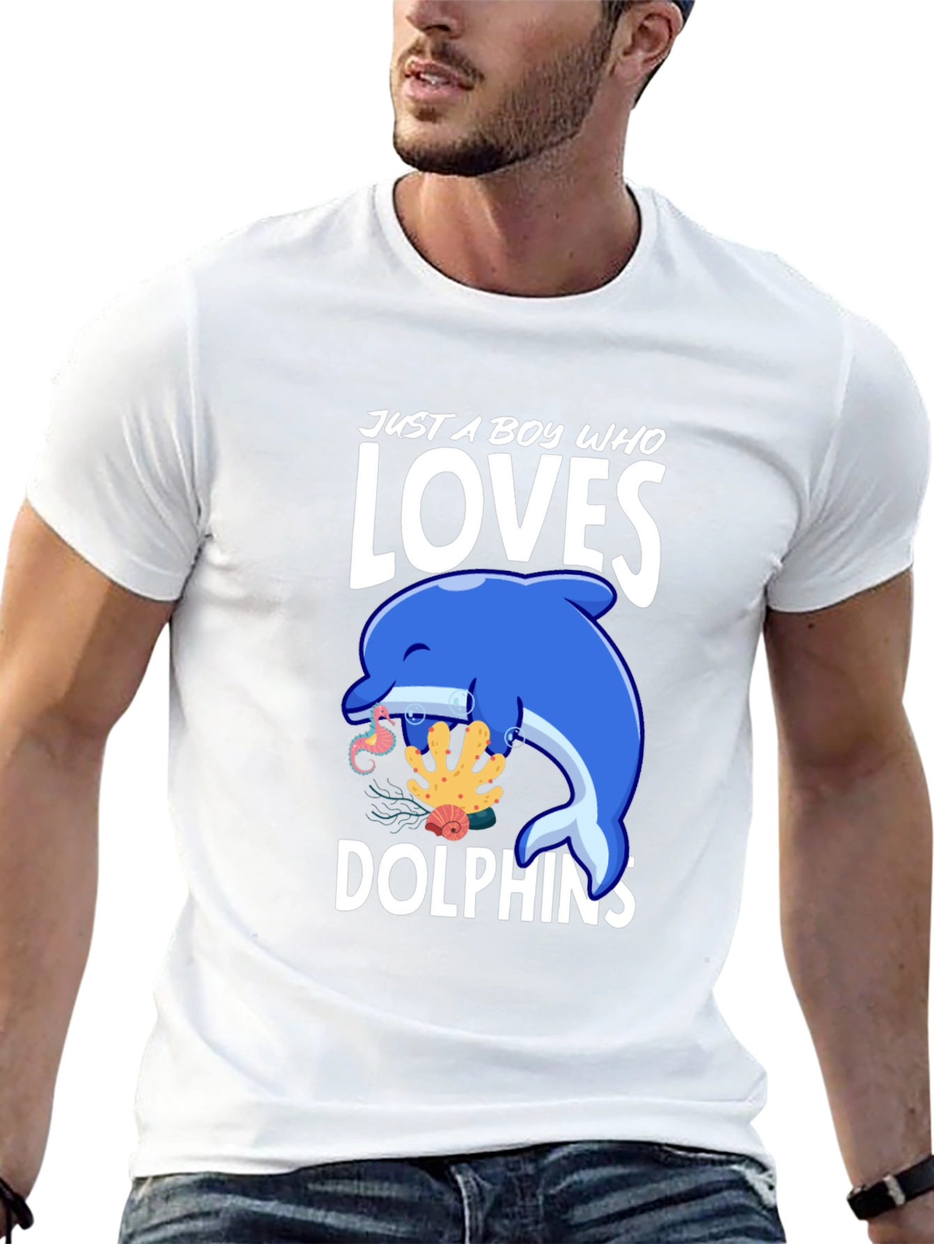 Boy Who Loves Dolphins T-Shirt