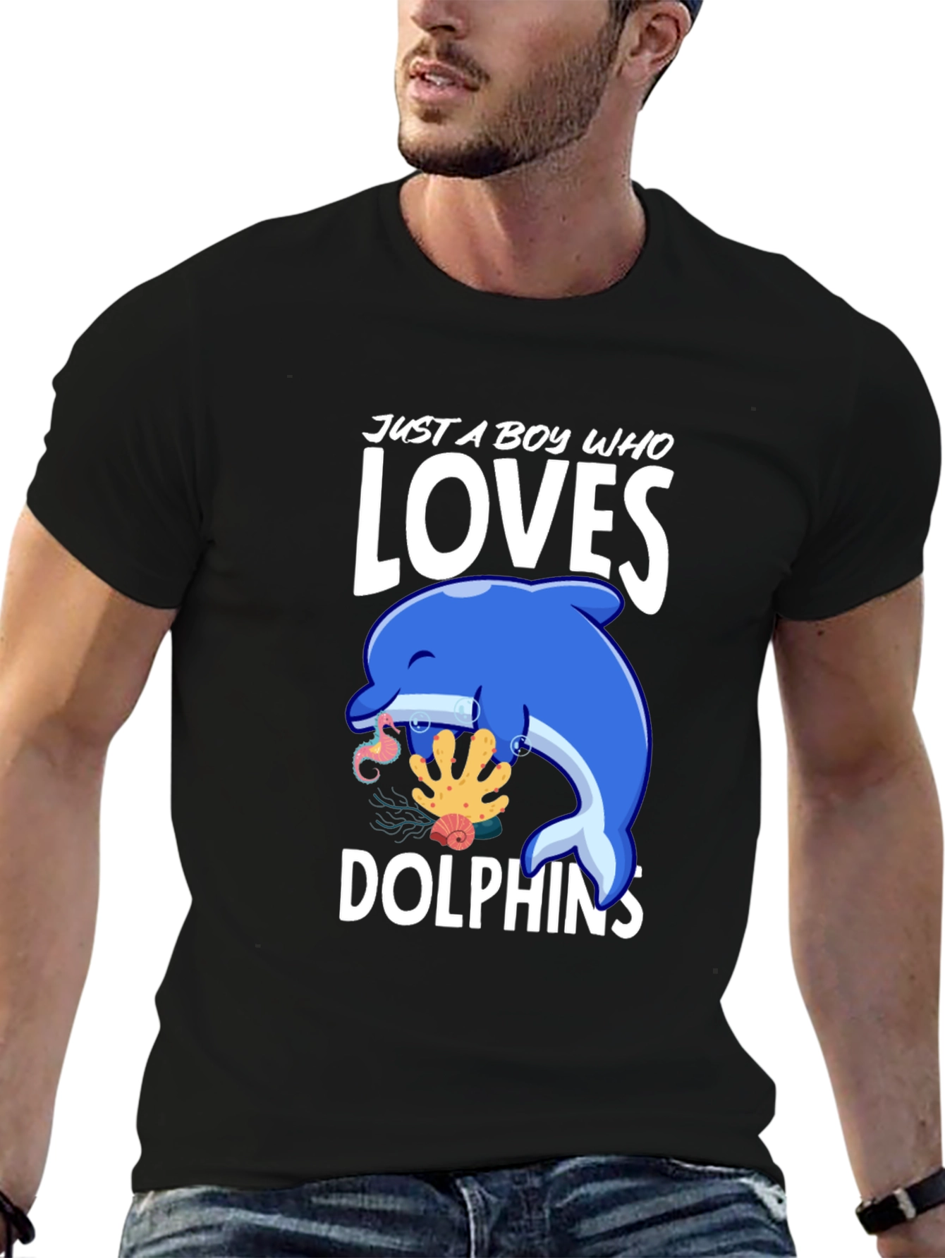 Boy Who Loves Dolphins T-Shirt