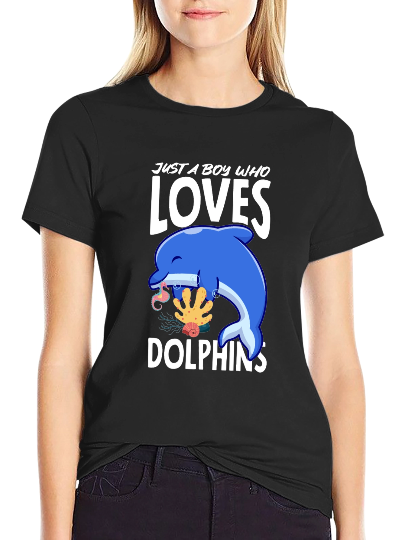 Boy Who Loves Dolphins T-Shirt