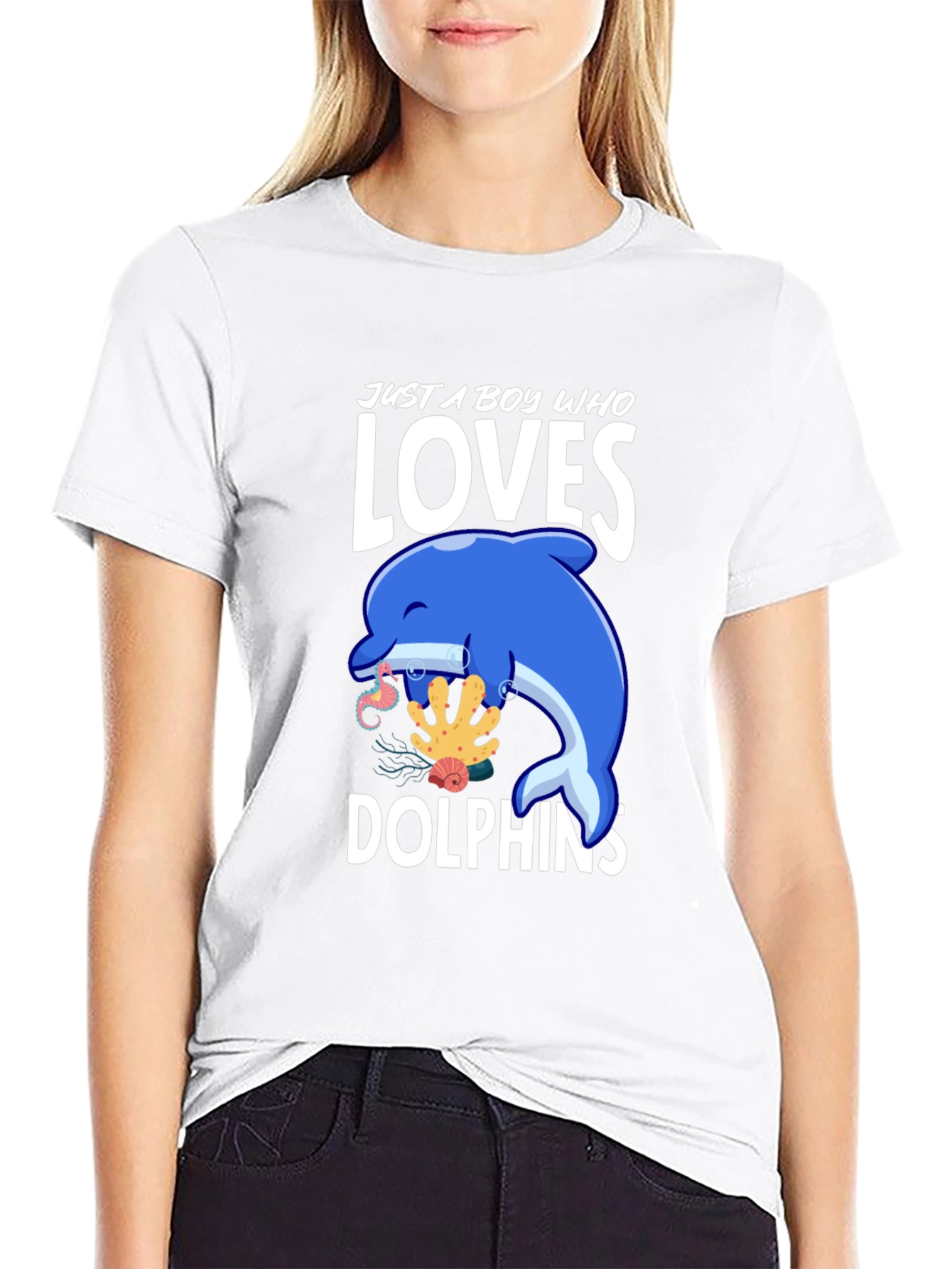 Boy Who Loves Dolphins T-Shirt