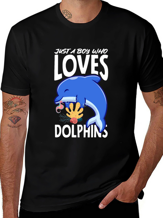 Boy Who Loves Dolphins T-Shirt