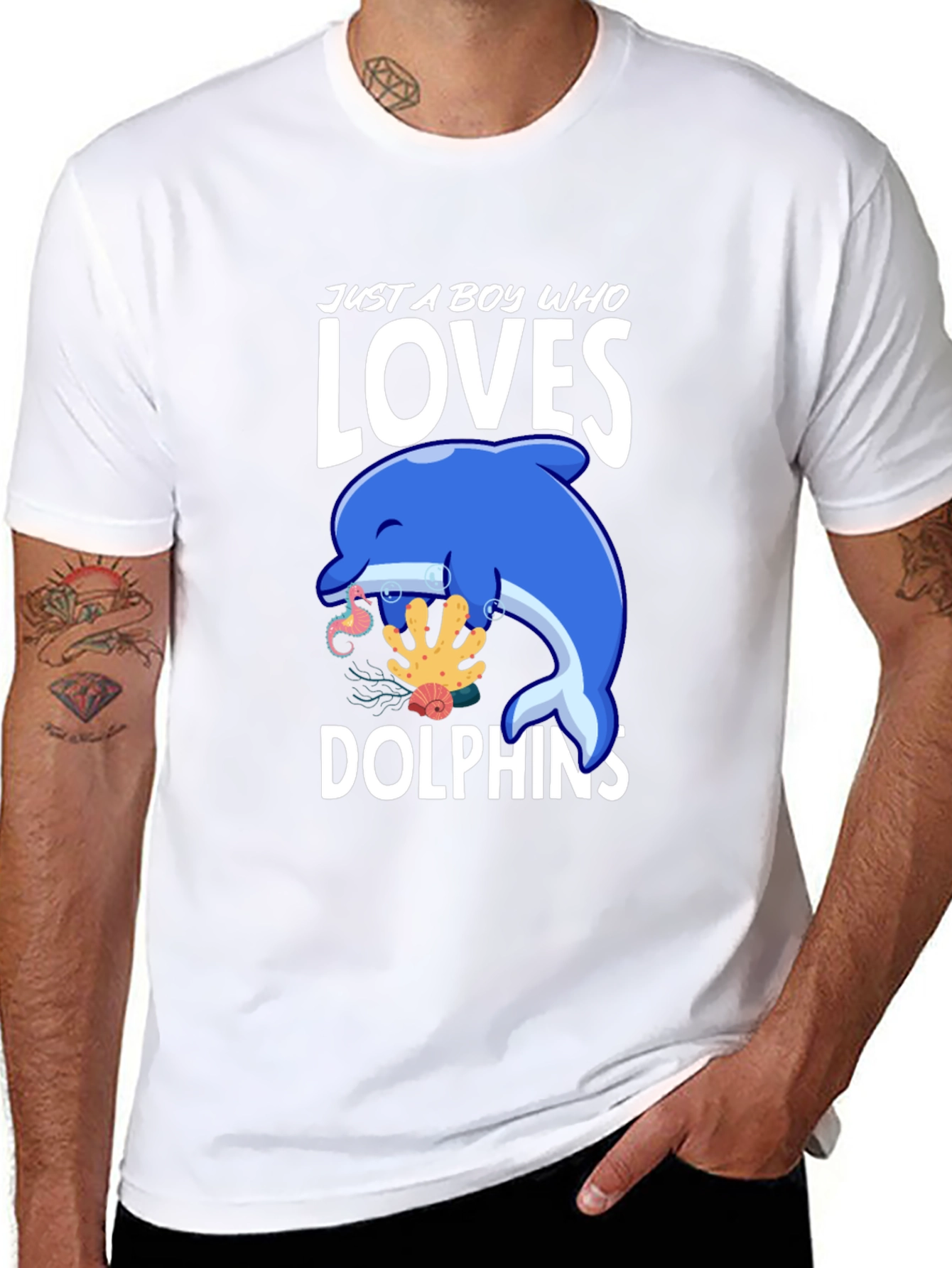 Boy Who Loves Dolphins T-Shirt