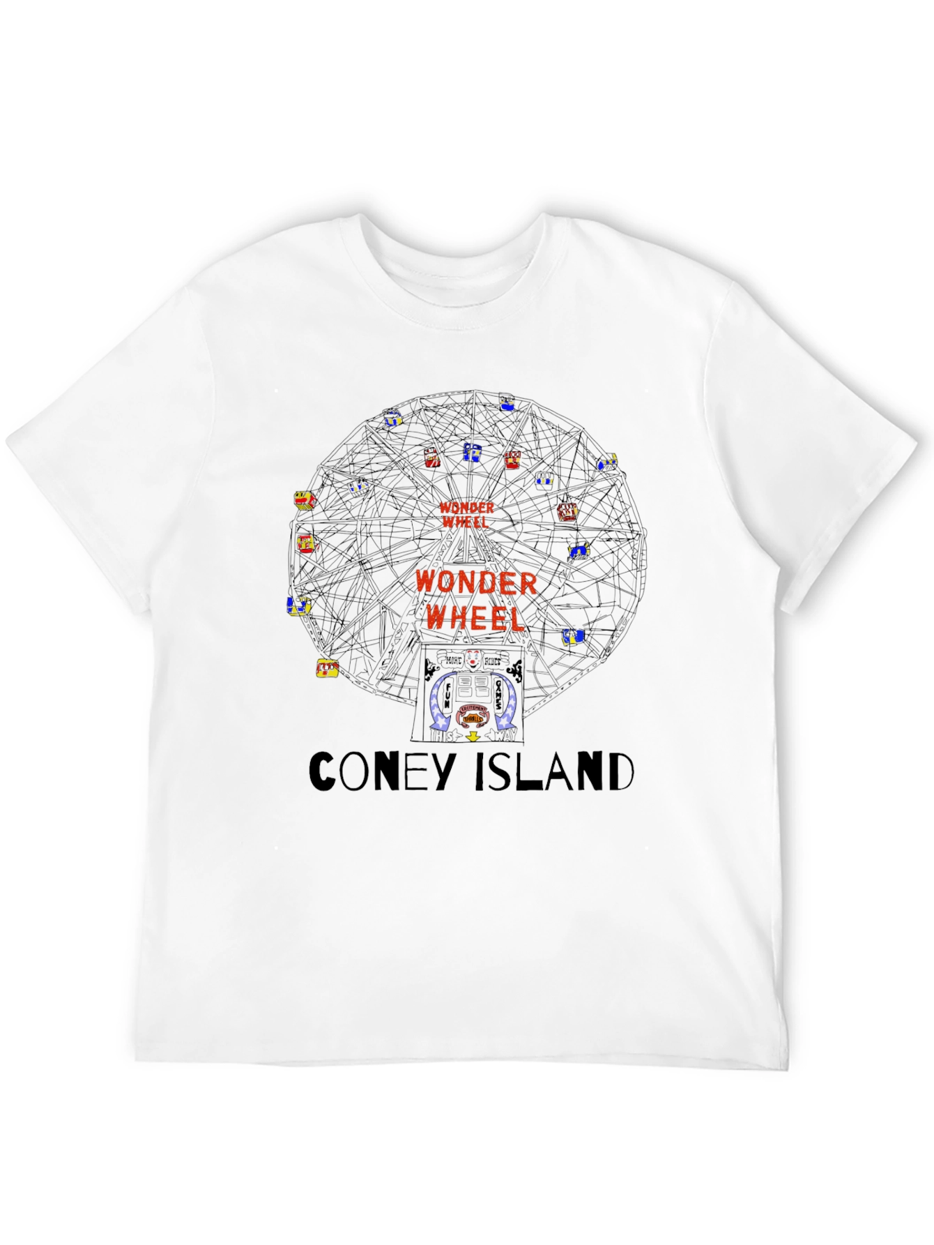 Wonder Wheel Coney Island T-Shirt - Retro Graphic Tee