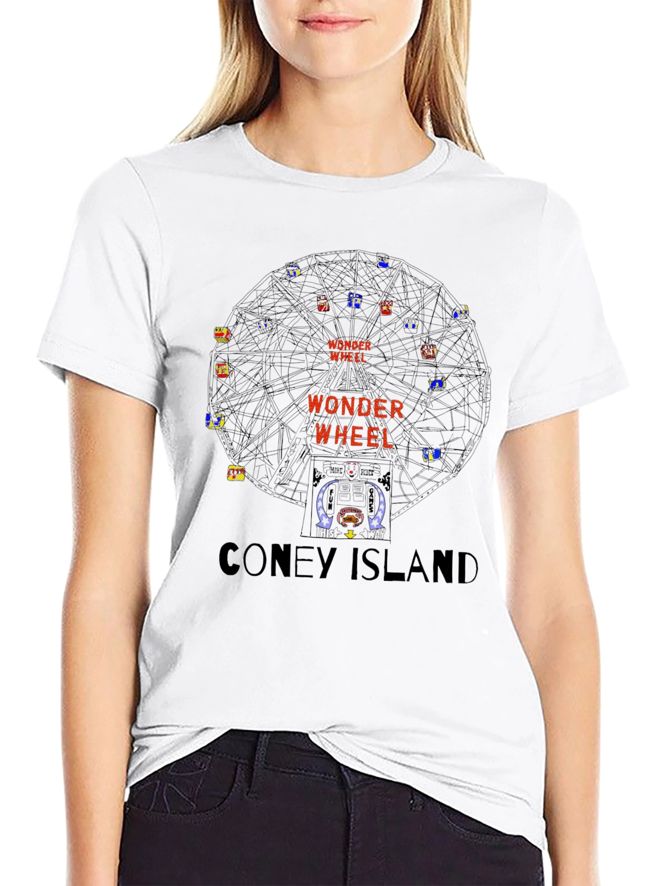 Wonder Wheel Coney Island T-Shirt - Retro Graphic Tee