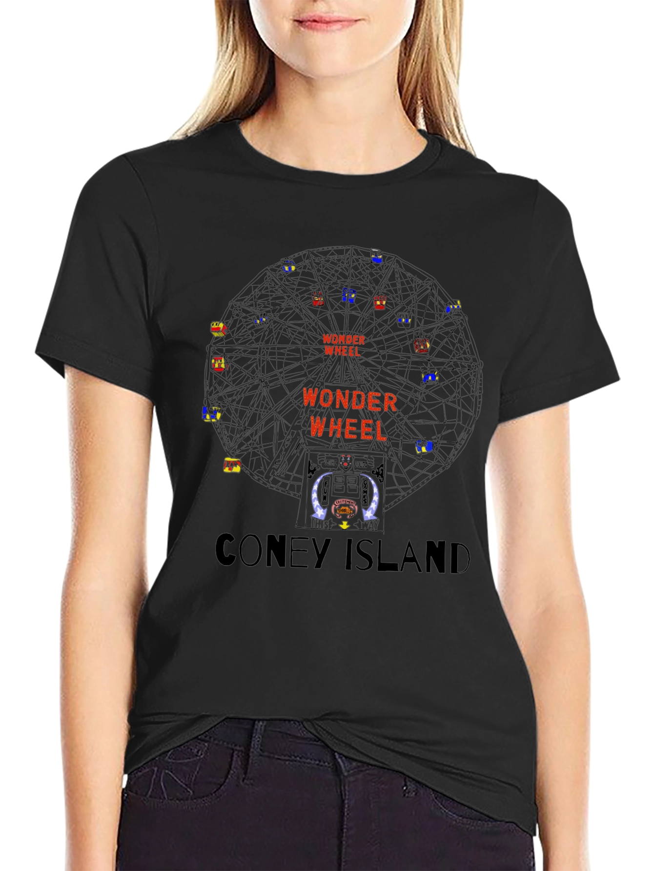 Wonder Wheel Coney Island T-Shirt - Retro Graphic Tee