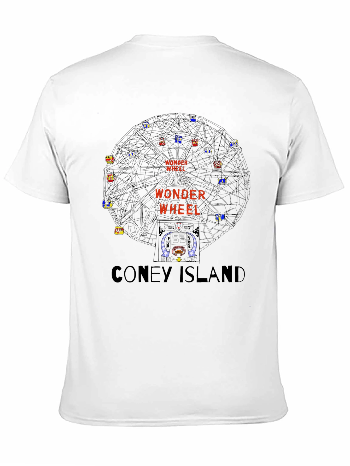 Wonder Wheel Coney Island T-Shirt - Retro Graphic Tee
