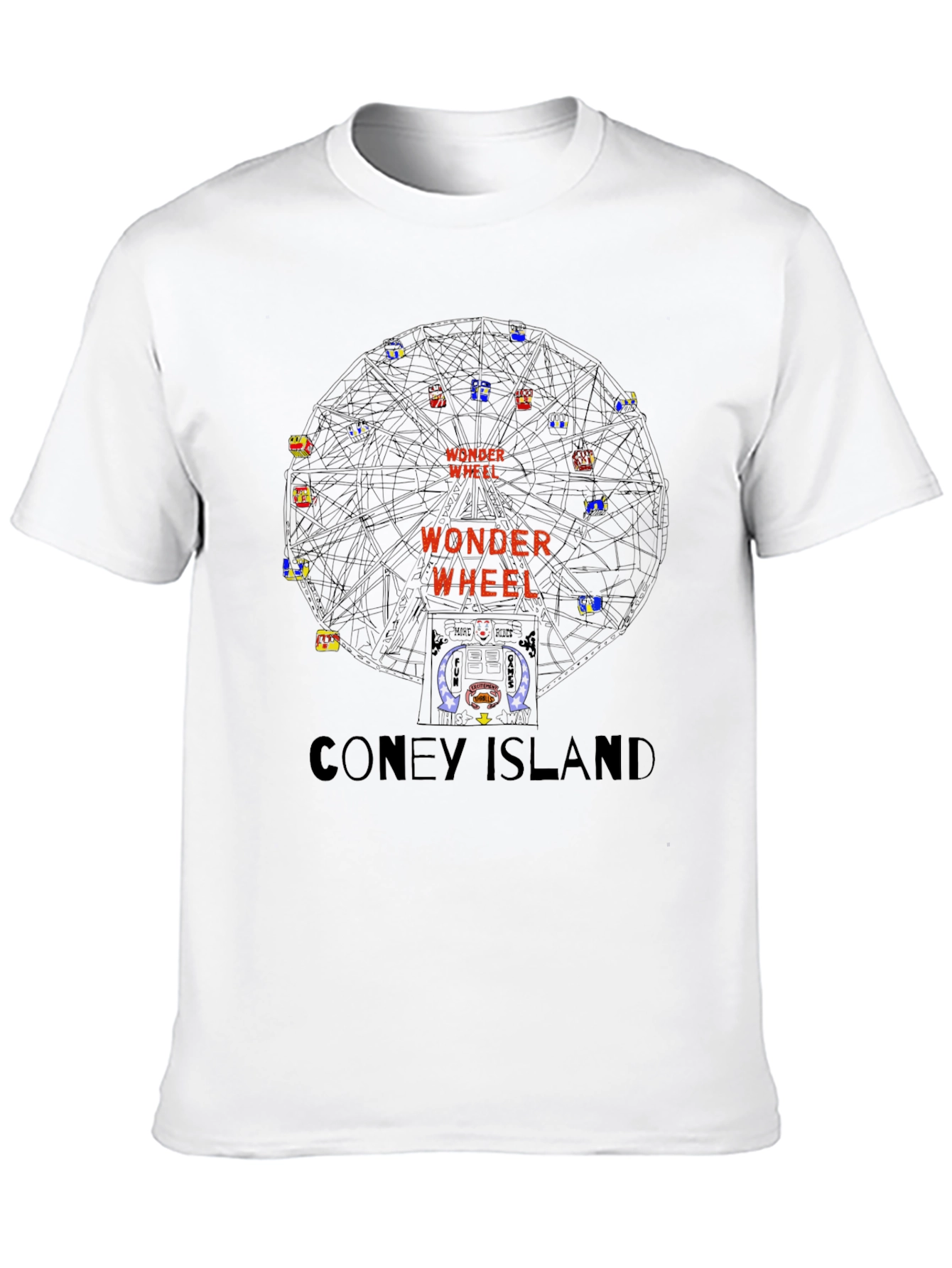 Wonder Wheel Coney Island T-Shirt - Retro Graphic Tee