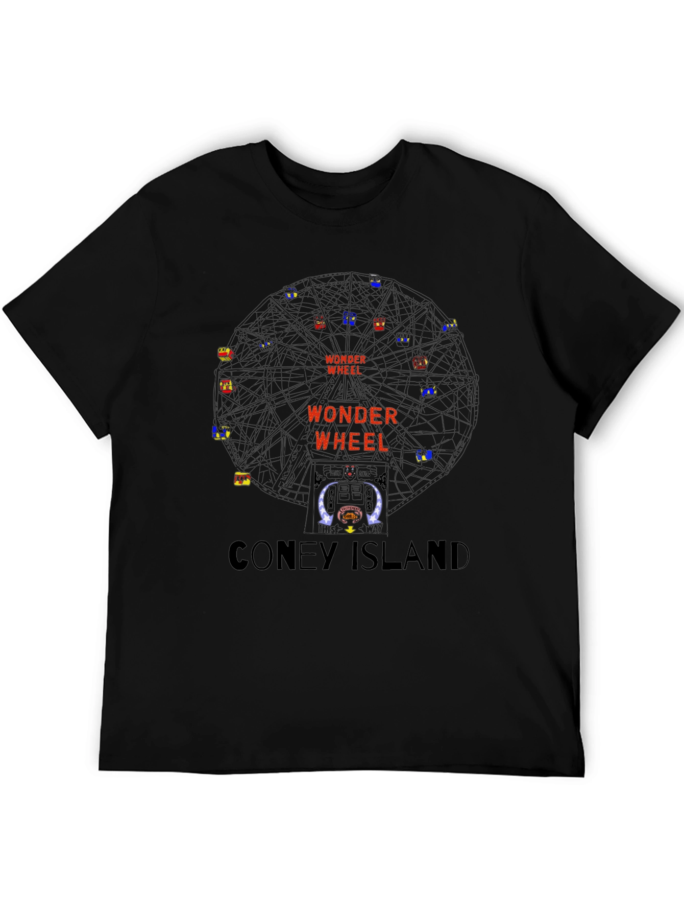 Wonder Wheel Coney Island T-Shirt - Retro Graphic Tee