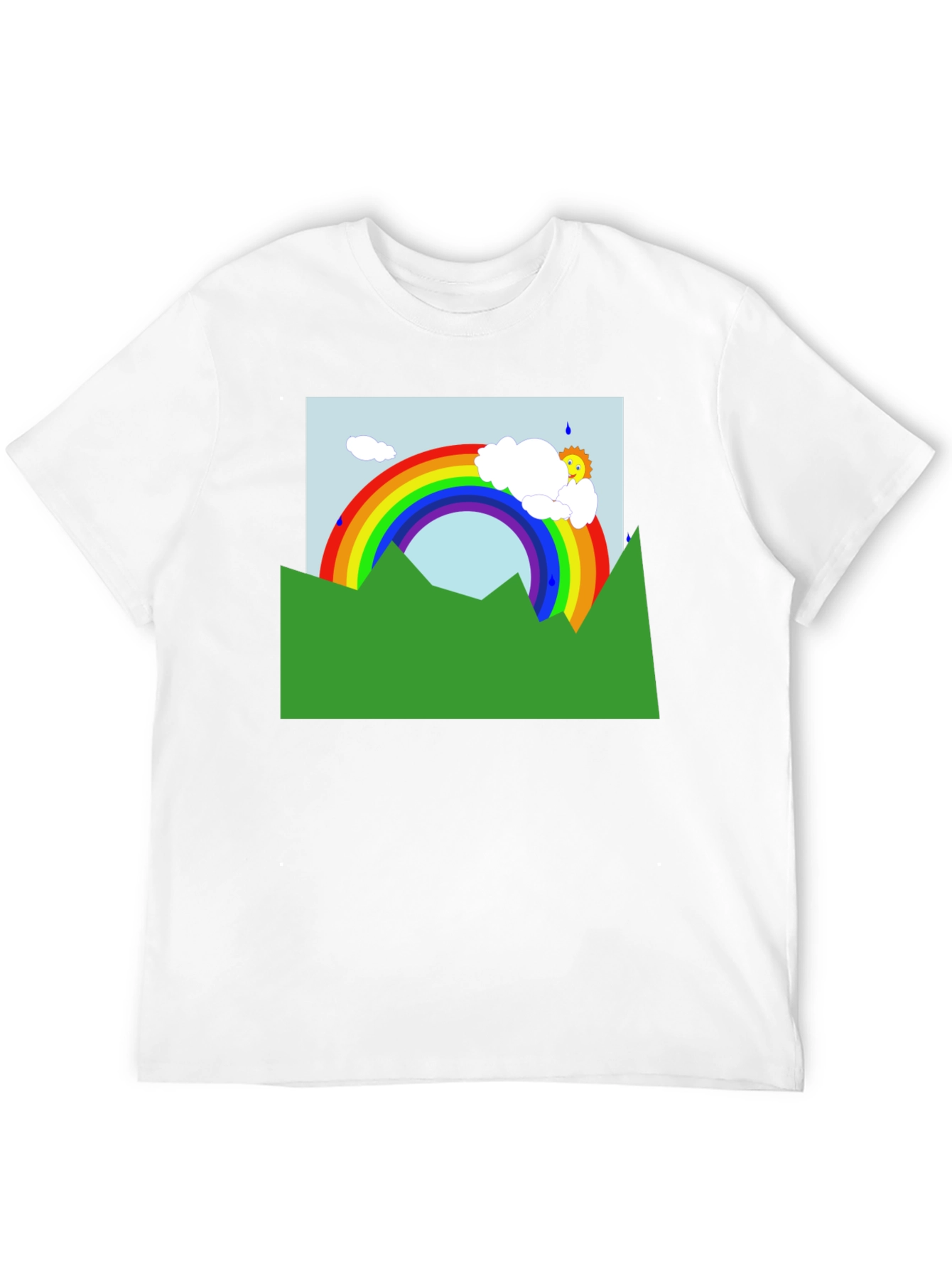 Rainbow Graphic Black T-Shirt