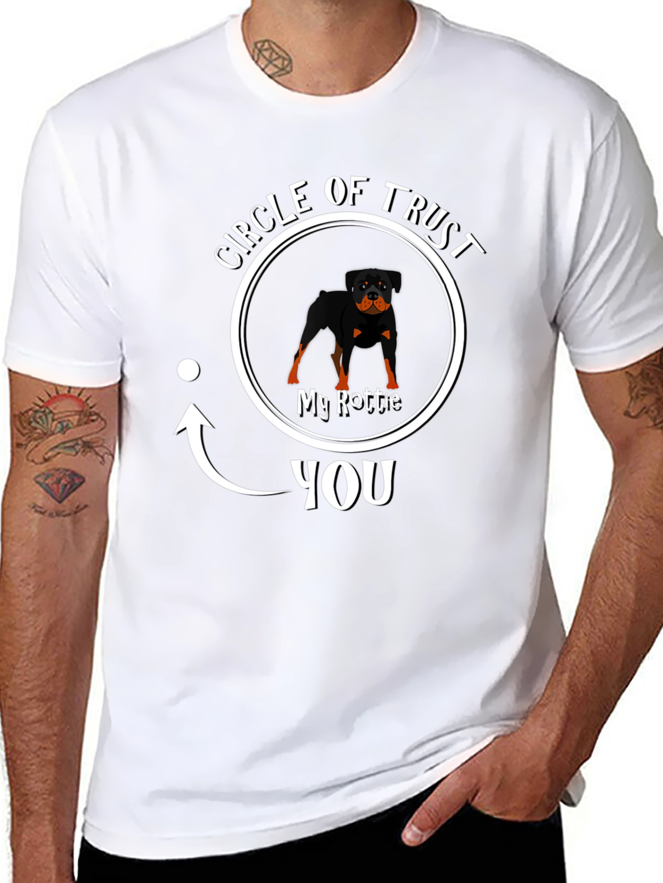 Rottie Circle of Trust Graphic Tee