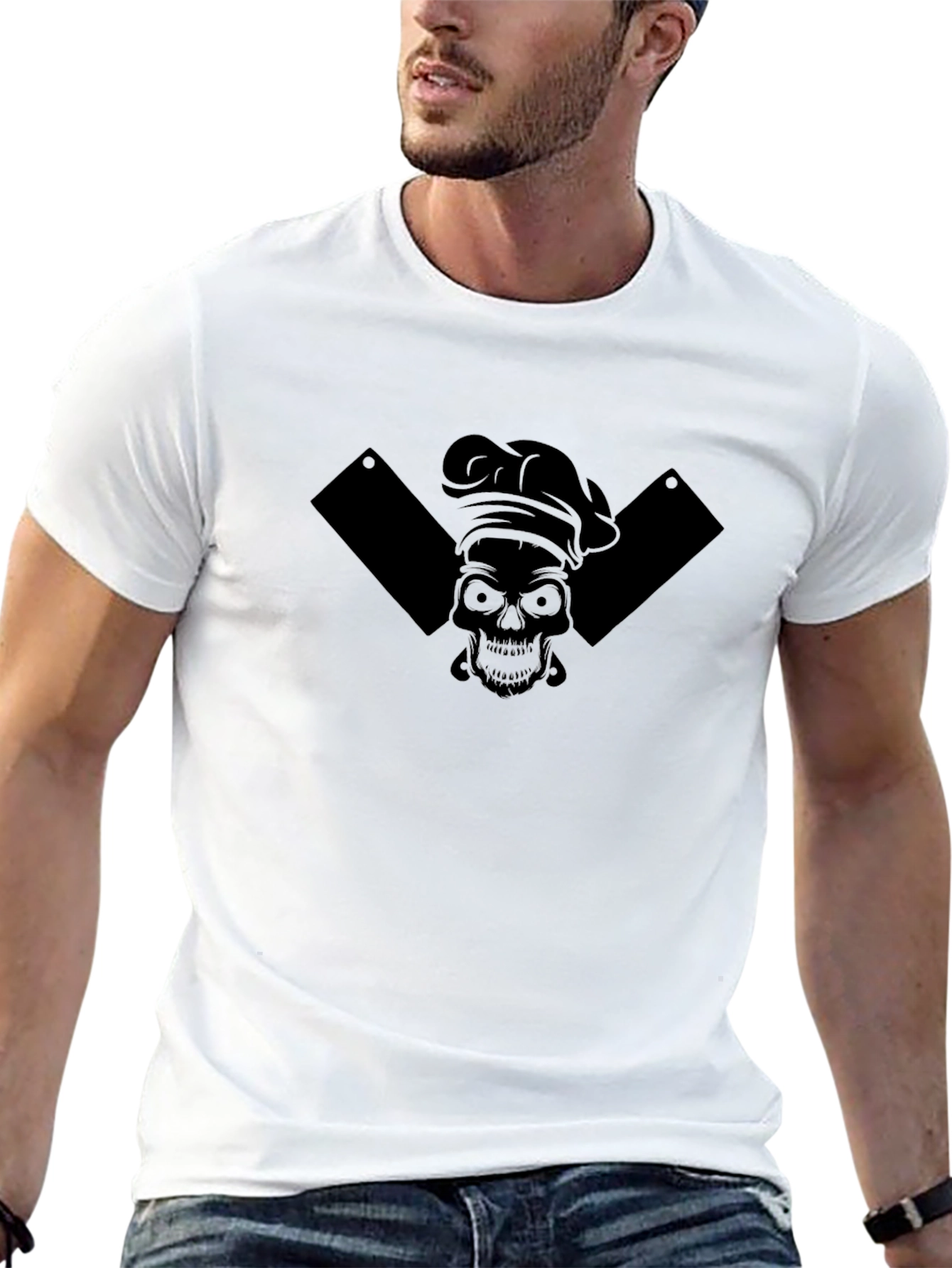 Skull Chef Black T-Shirt - Culinary Reaper
