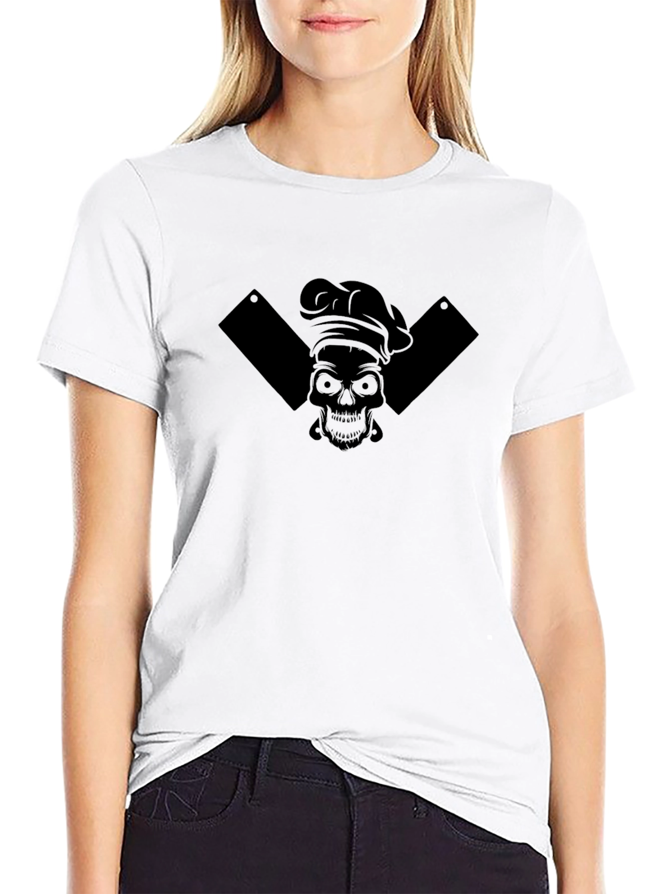 Skull Chef Black T-Shirt - Culinary Reaper