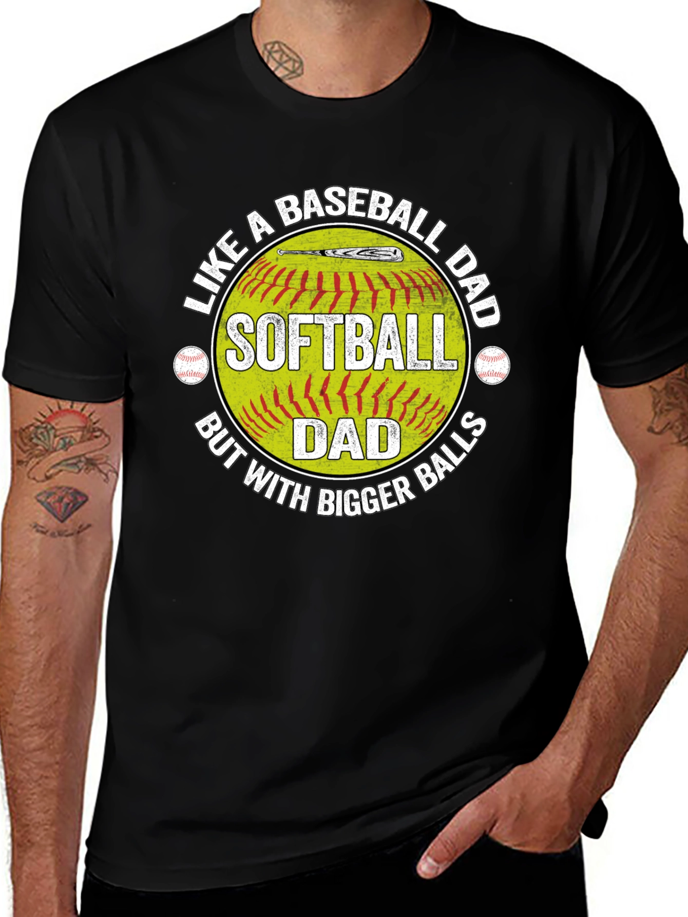 Softball Dad T-Shirt - Baseball Dad Humor Tee
