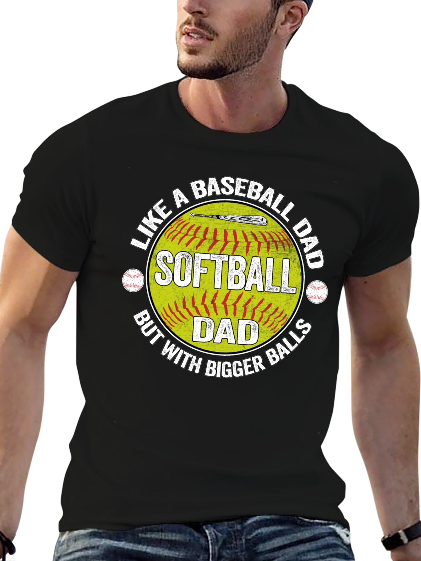 Softball Dad T-Shirt - Baseball Dad Humor Tee