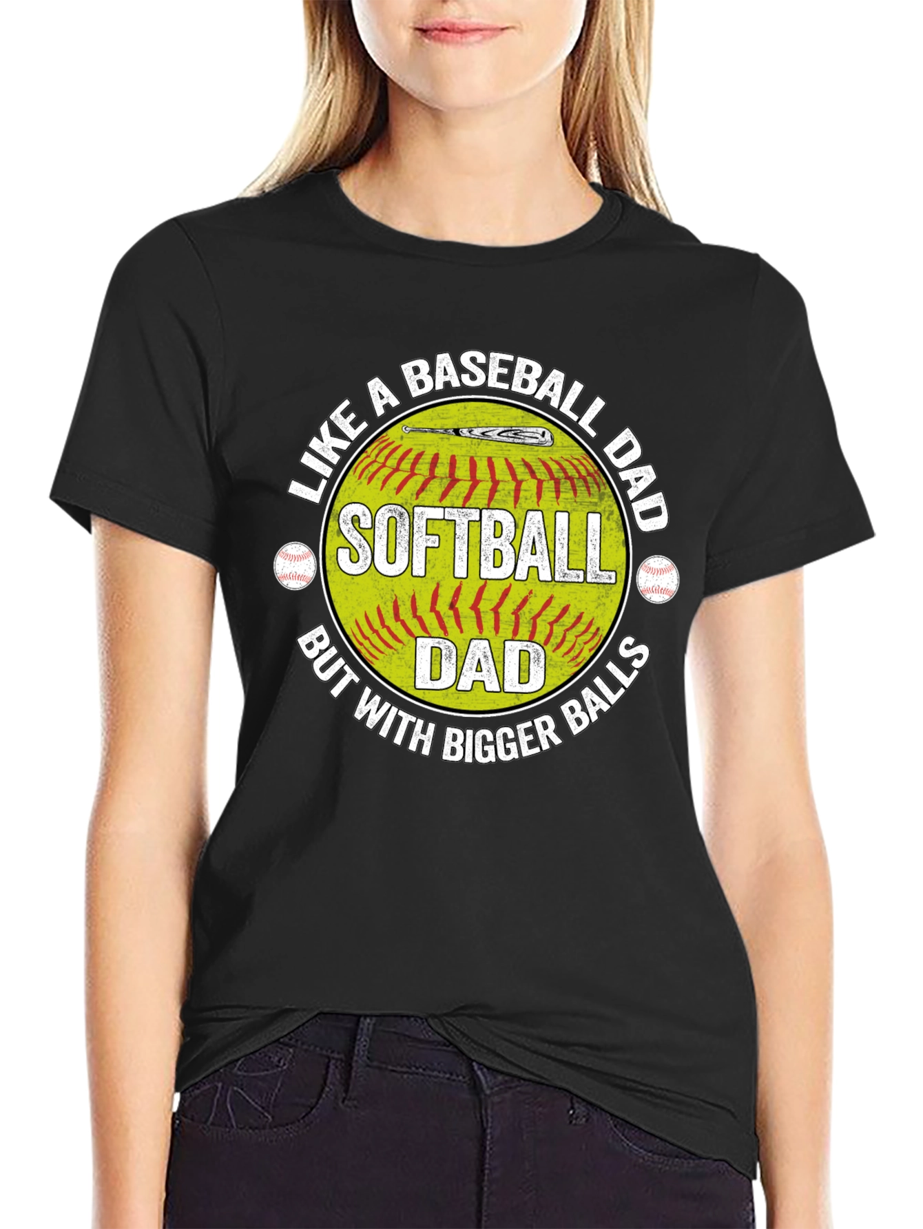 Softball Dad T-Shirt - Baseball Dad Humor Tee