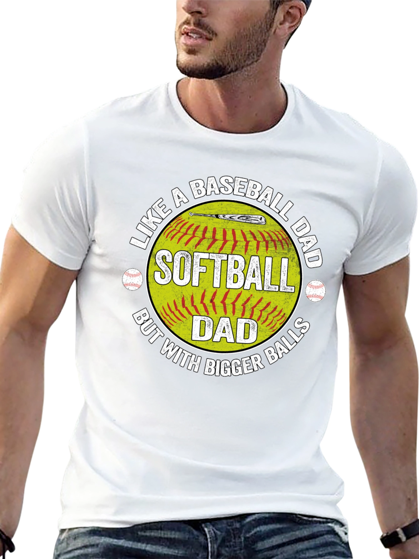 Softball Dad T-Shirt - Baseball Dad Humor Tee