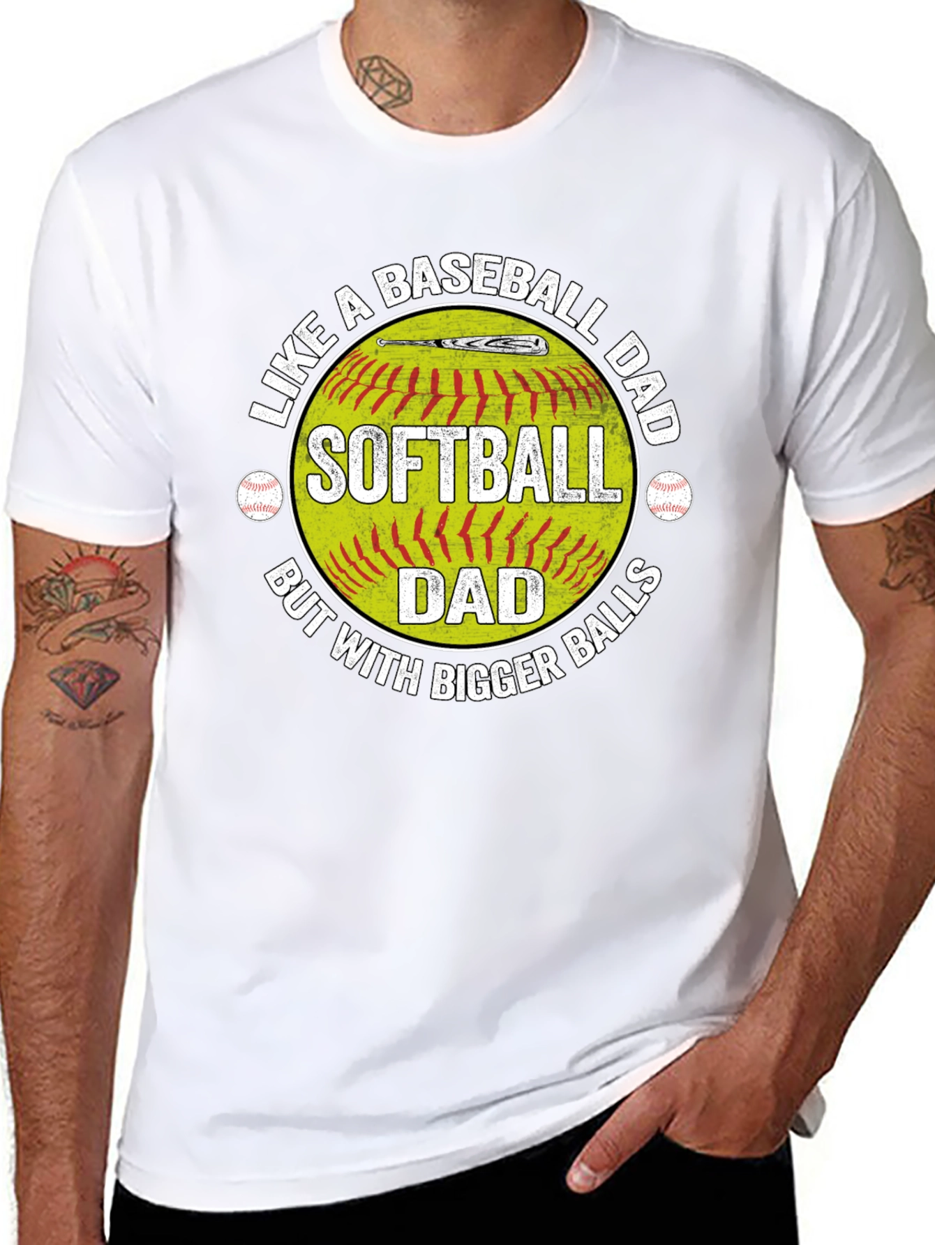 Softball Dad T-Shirt - Baseball Dad Humor Tee