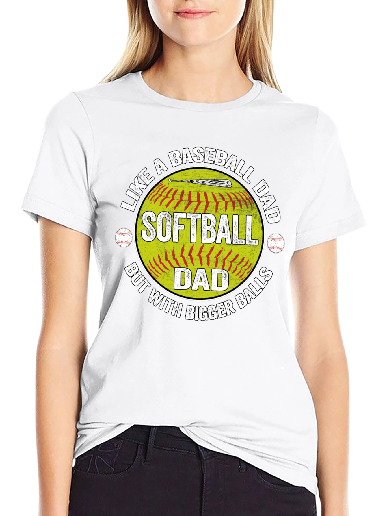 Softball Dad T-Shirt - Baseball Dad Humor Tee