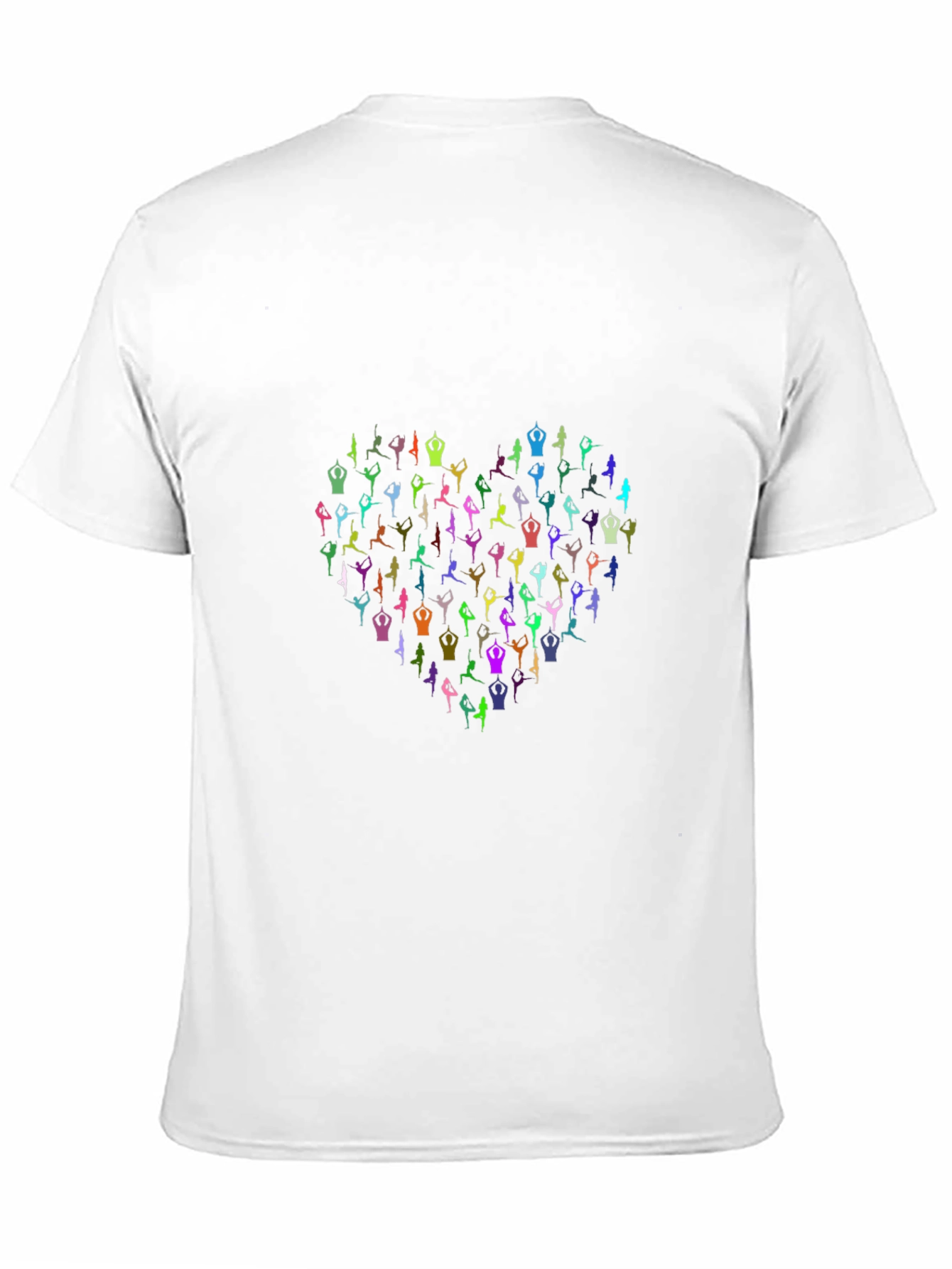 Yoga Heart Graphic Black T-Shirt