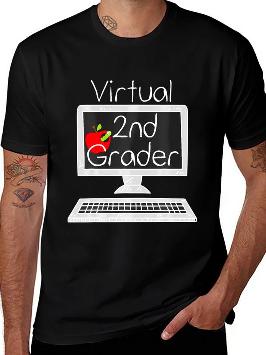Virtual 2nd Grader T-Shirt - Back to School Online Learning