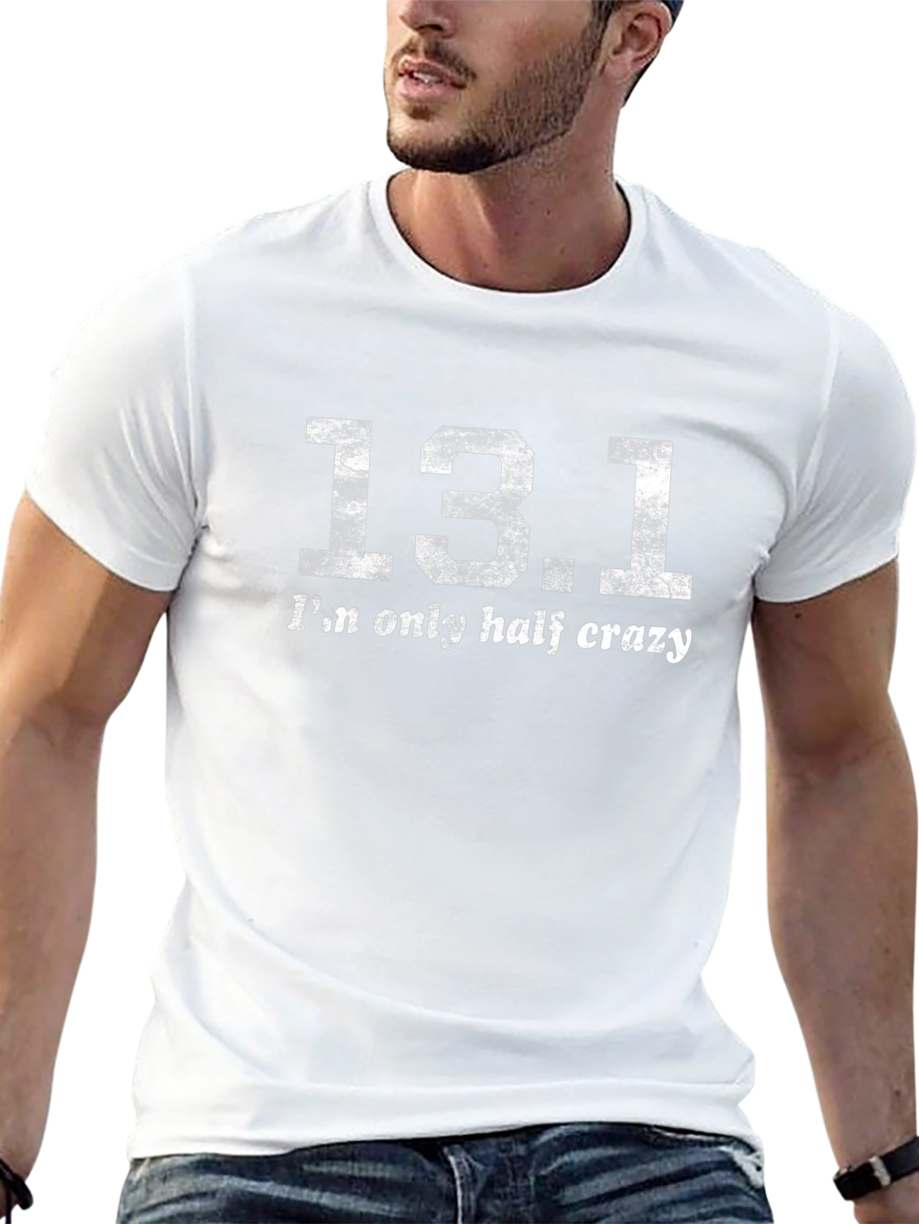 13.1 Half Crazy Marathon Run T-Shirt