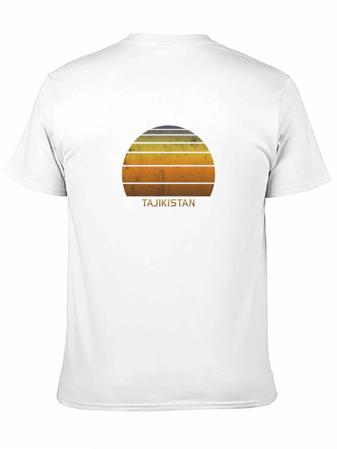 Tajikistan Retro Sunset T-Shirt
