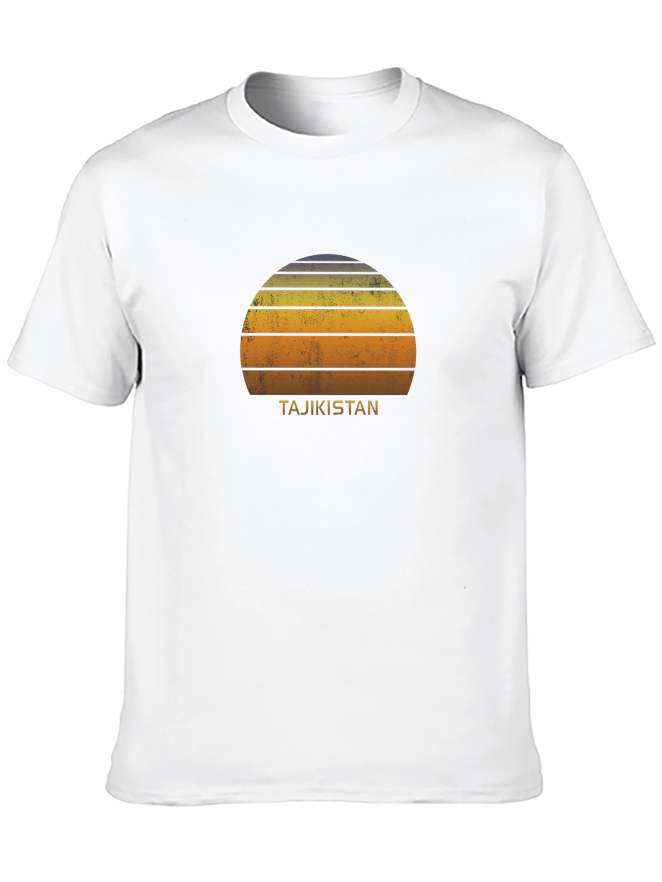Tajikistan Retro Sunset T-Shirt
