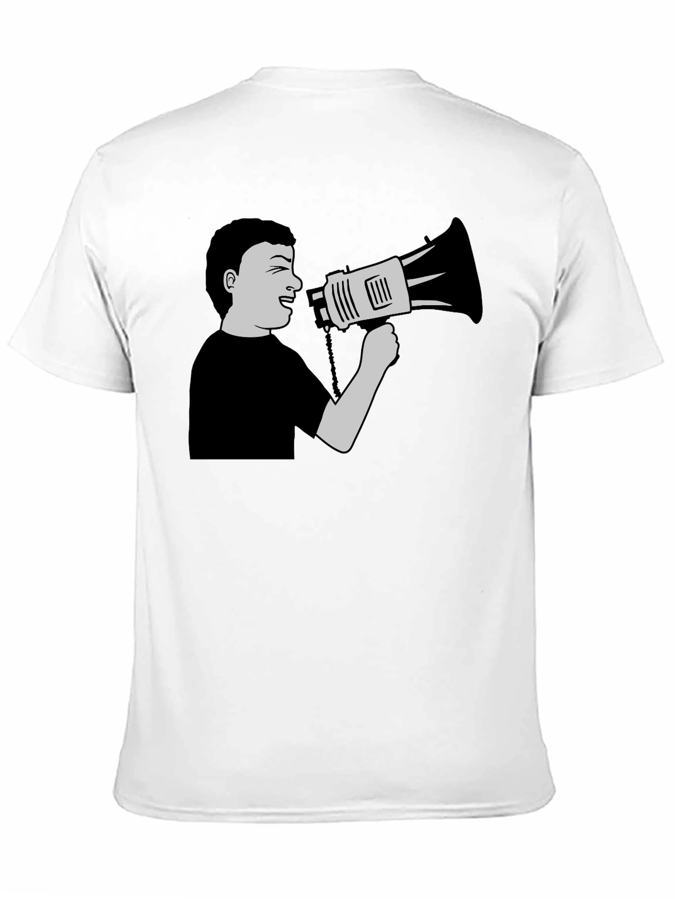 Shout Out Loud Graphic Tee - Black Cotton