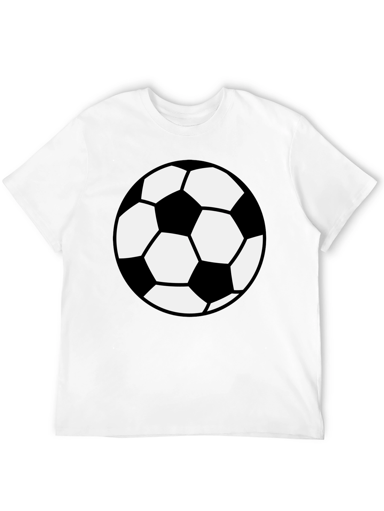 Soccer Ball Graphic T-Shirt - Black