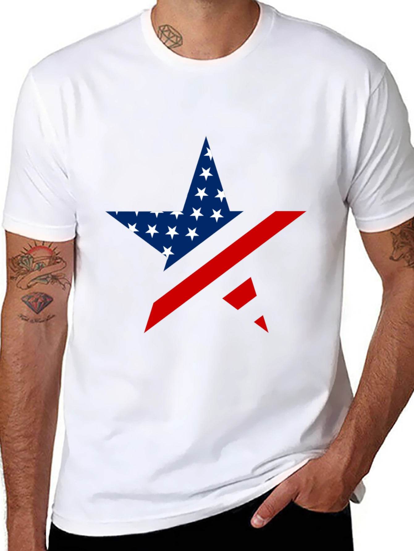 Stars & Stripes Graphic Tee - Patriotic Style