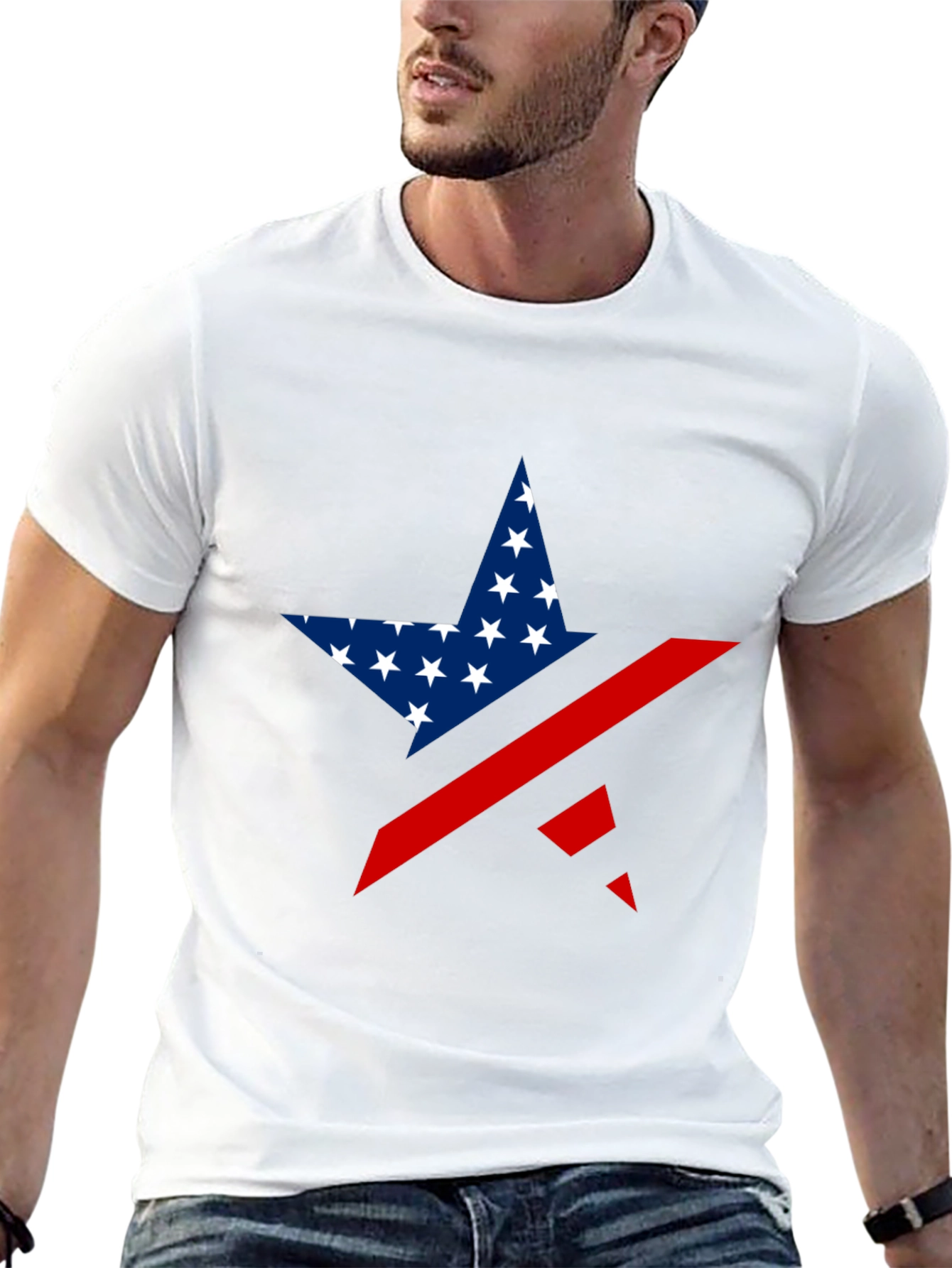 Stars & Stripes Graphic Tee - Patriotic Style